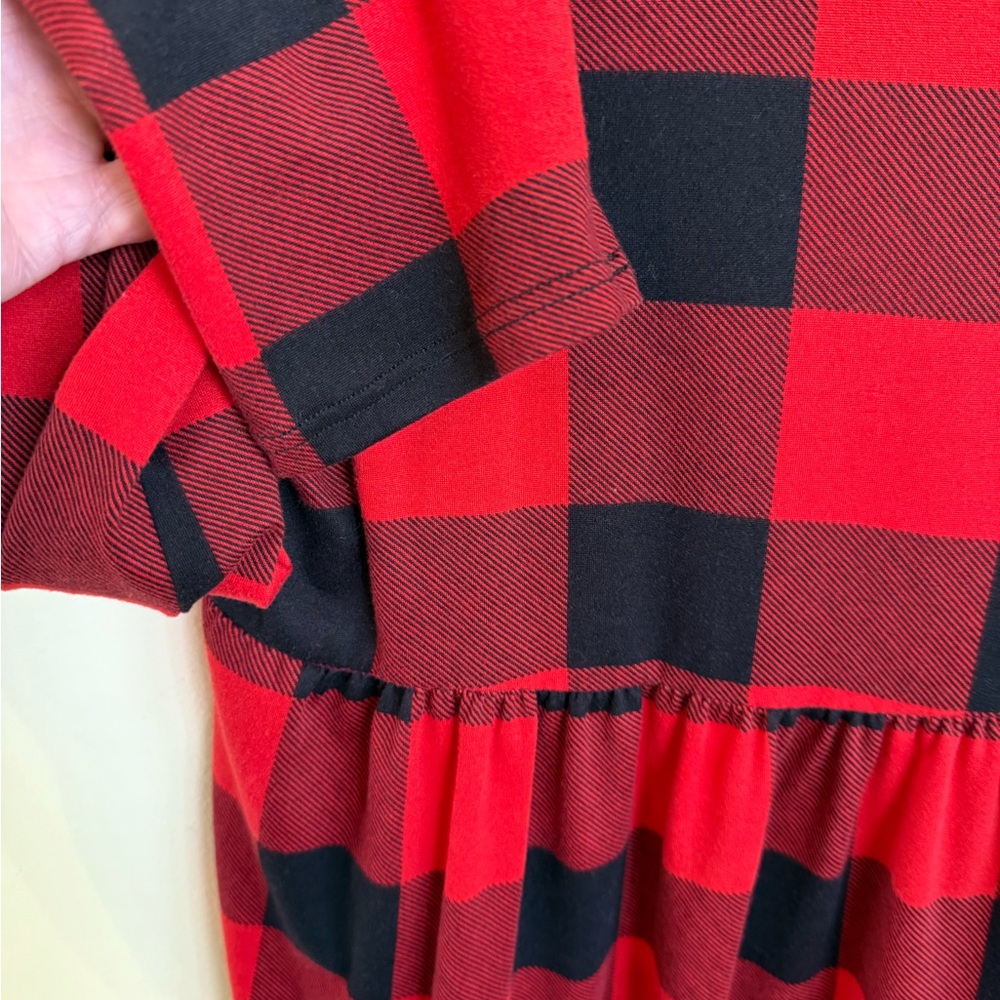 Cream n Sugar Buffalo Plaid Baby Doll Top *GREAT USED CONDITION* - Picture 3 of 7